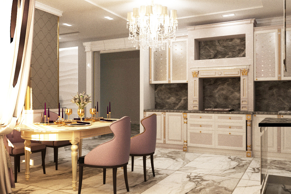 Обложка проекта: Кухня-гостиная в частном доме.