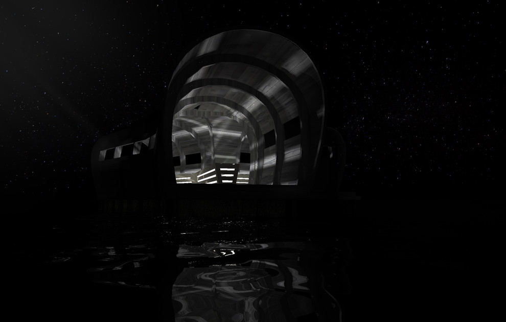 Бельведер для наблюдения за бобрами