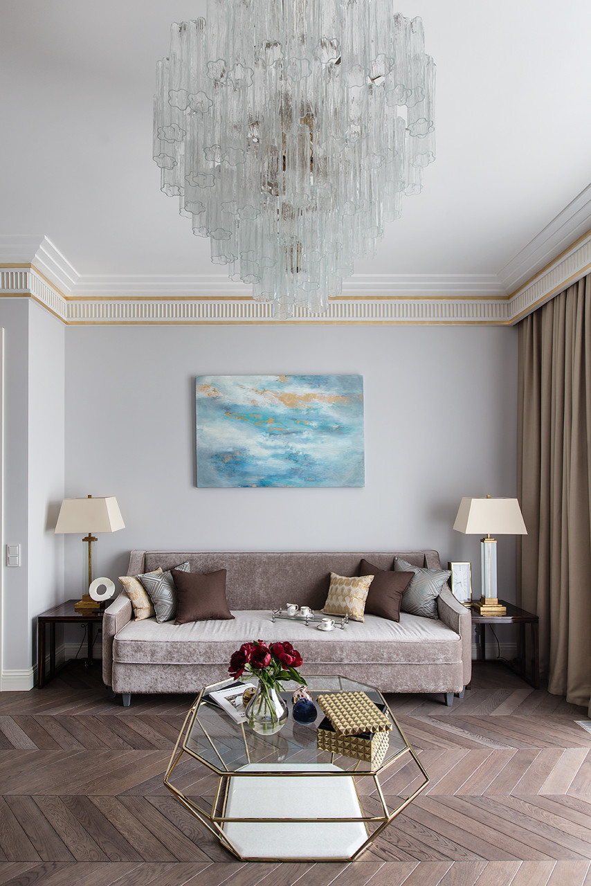 Современная росокшь - квартира в стиле арт-деко в ЖК "BALCHUG RESIDENCE"