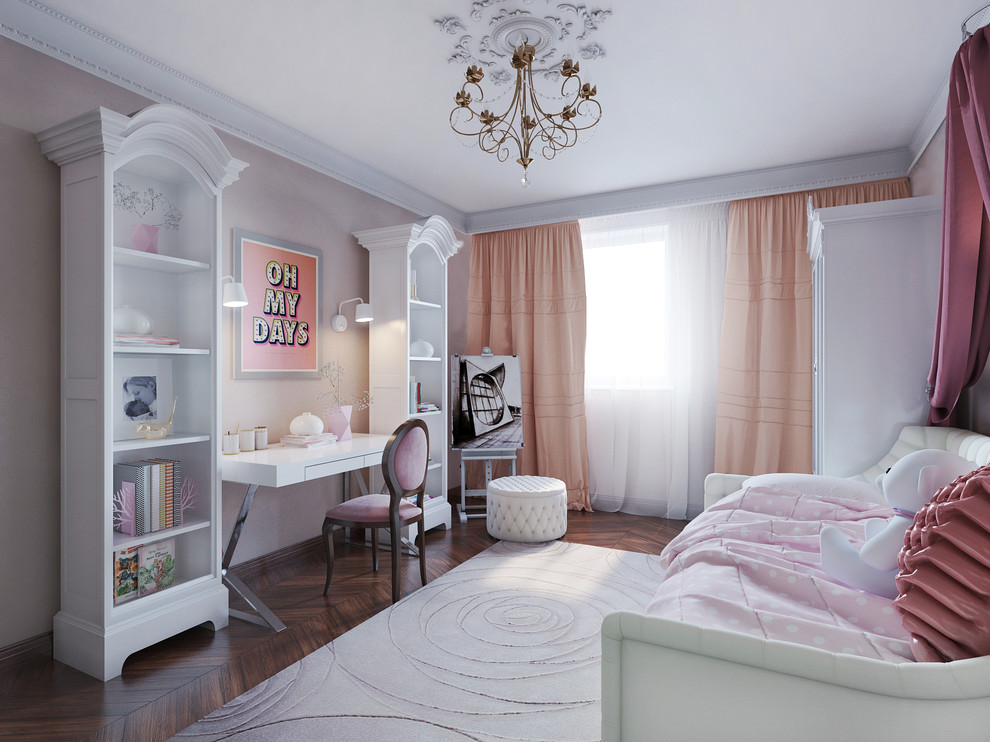 Проект 3-х комн. квартиры для семьи с двумя детьми. Стиль - легкая классика