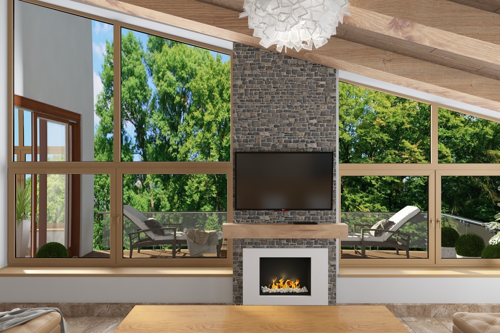 Мансарда в стиле Шале