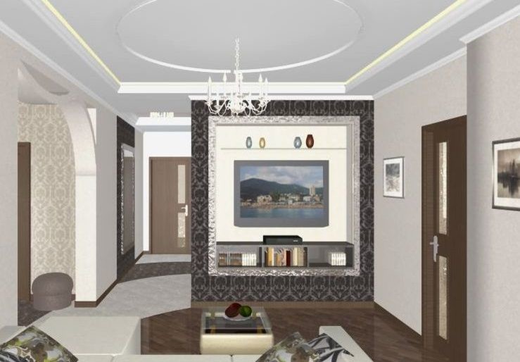 Обложка проекта: Дизайн проект трехкомнатной квартиры