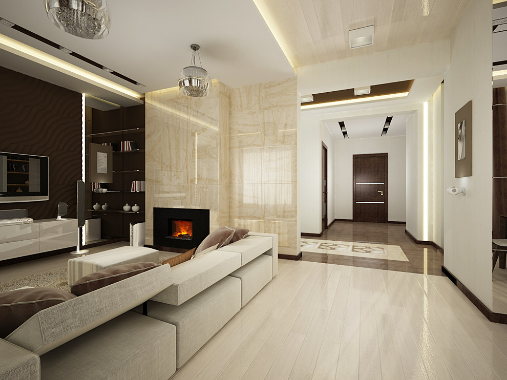 Современный интерьер небольшого коттеджа