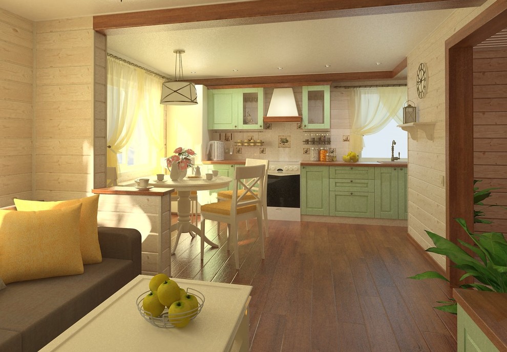 Интерьер брусового дома в д. Кузнецово, г. Красноярск