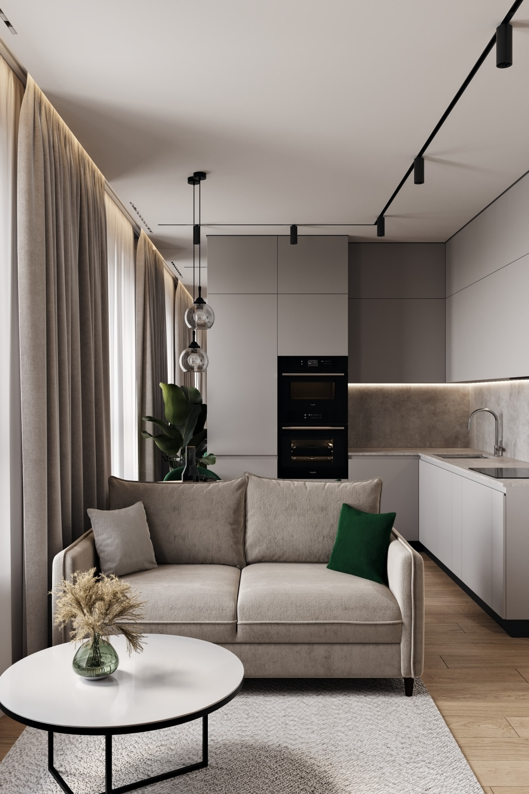 Обложка проекта: Дизайн интерьера квартиры в современном стиле в ЖК Селигер Сити, Москва