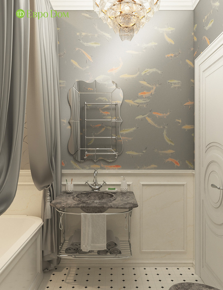 Дизайн трехкомнатной квартиры 120 кв. м в классическом стиле. Фото проекта