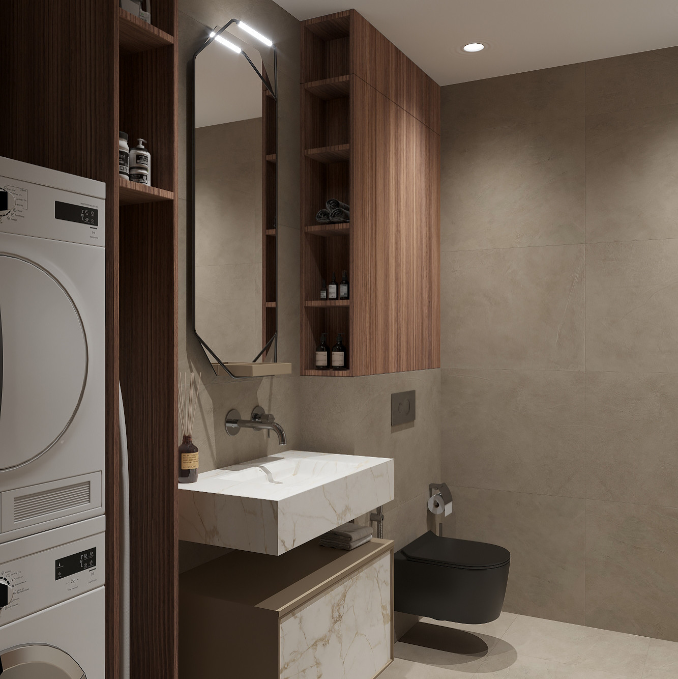 Гостевой с/у + Хоз. комната