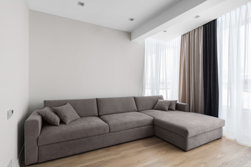 Просторная двухуровневая квартира в современном стиле