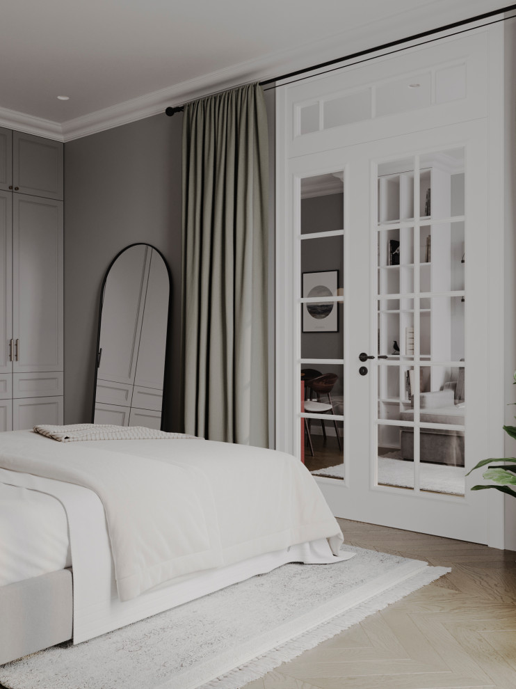 Современный mid-century в ЖК Западный Порт