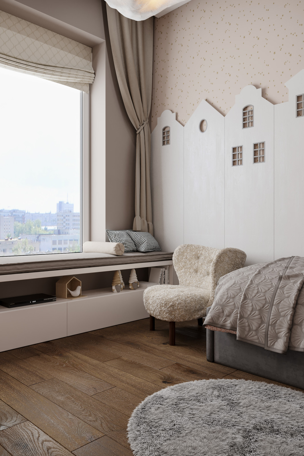 Квартира 132 кв.м. в современном стиле в ЖК "Ботанический сад LIFE".