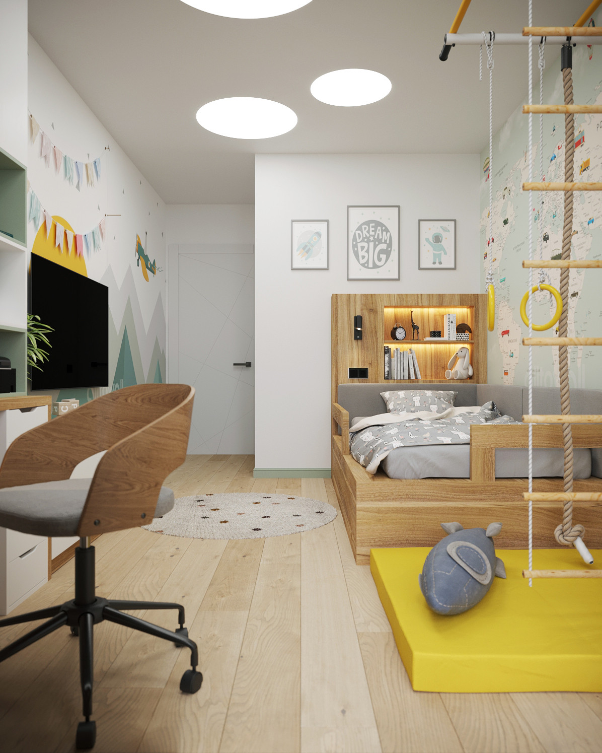 Зеленые акценты в ЖК на ул.Юбилейной