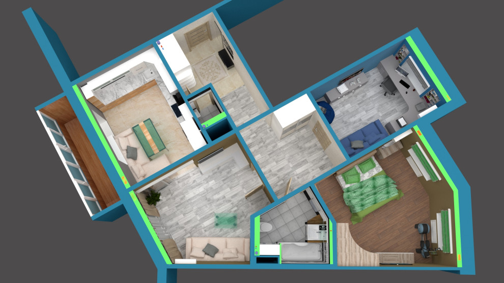 3х комнатная 2-я поселковая 16