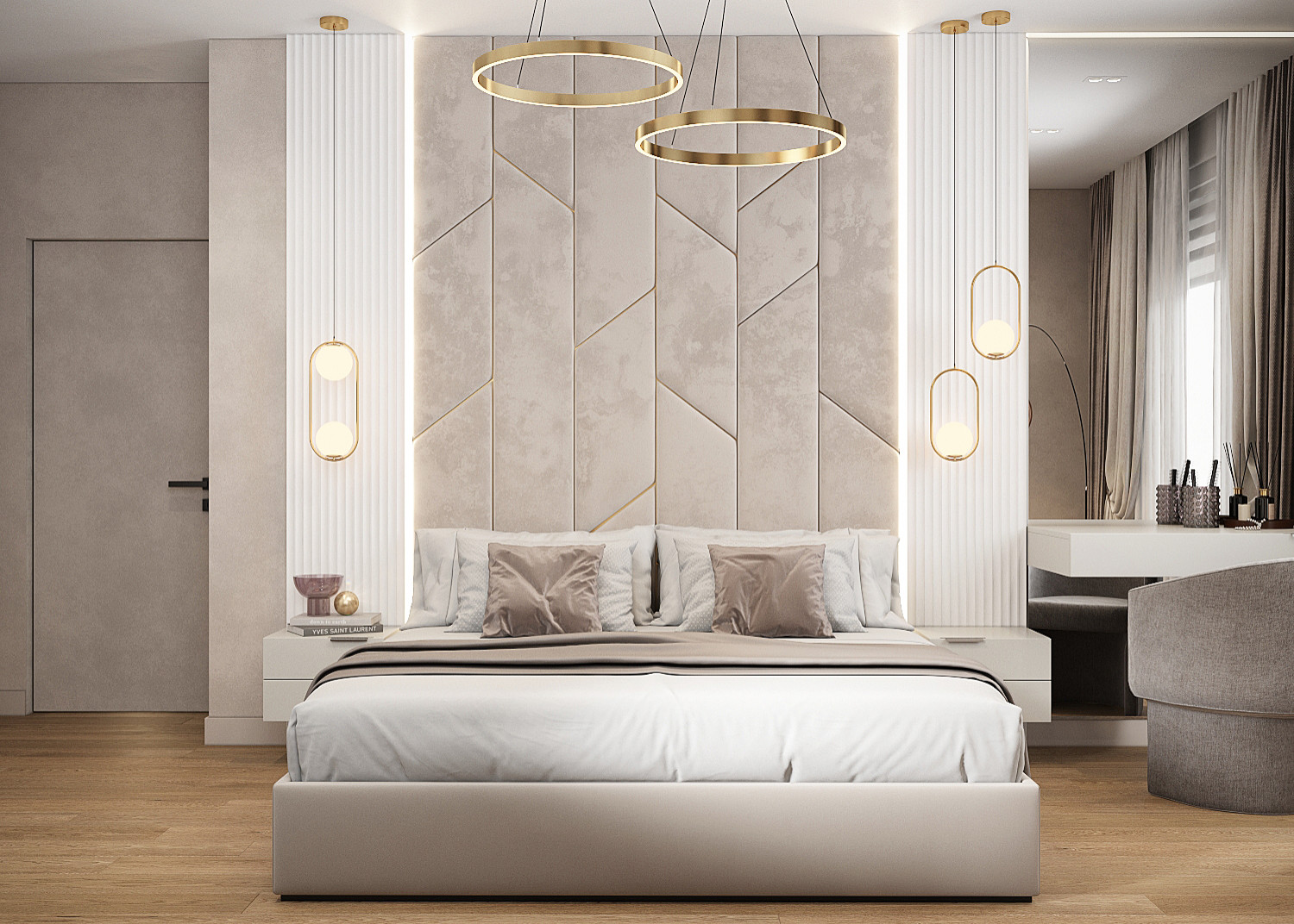 Элегантная современная трехкомнатная квартира