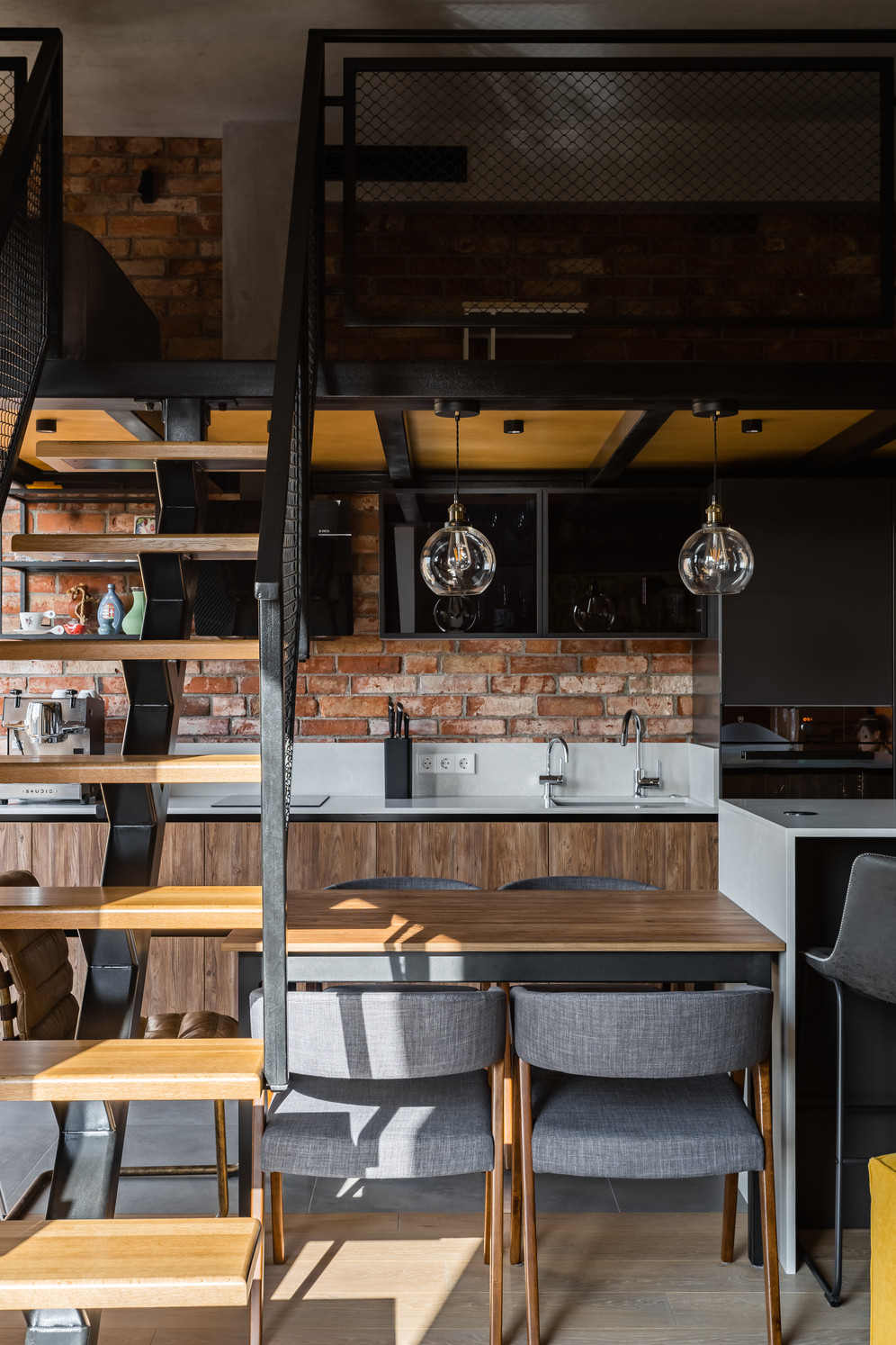 Нестандартное решение для зоны отдыха на кухне