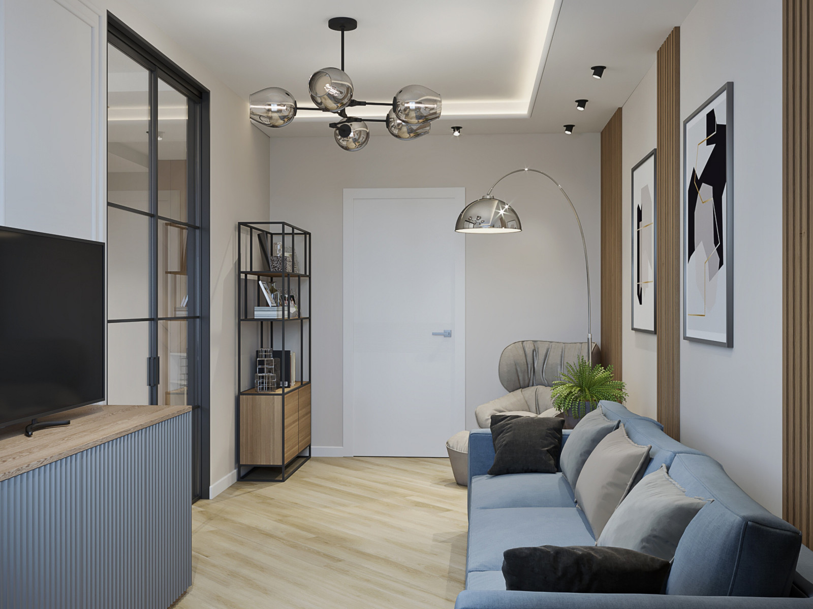 6 ЖК Летний Сад Гостиная вид 2.jpg