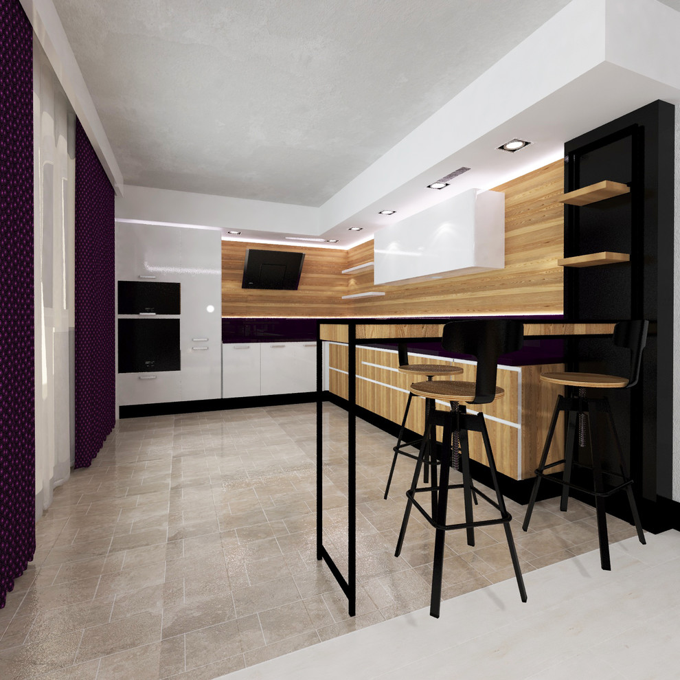 Дизайн кухни-гостиной в стиле LOFT