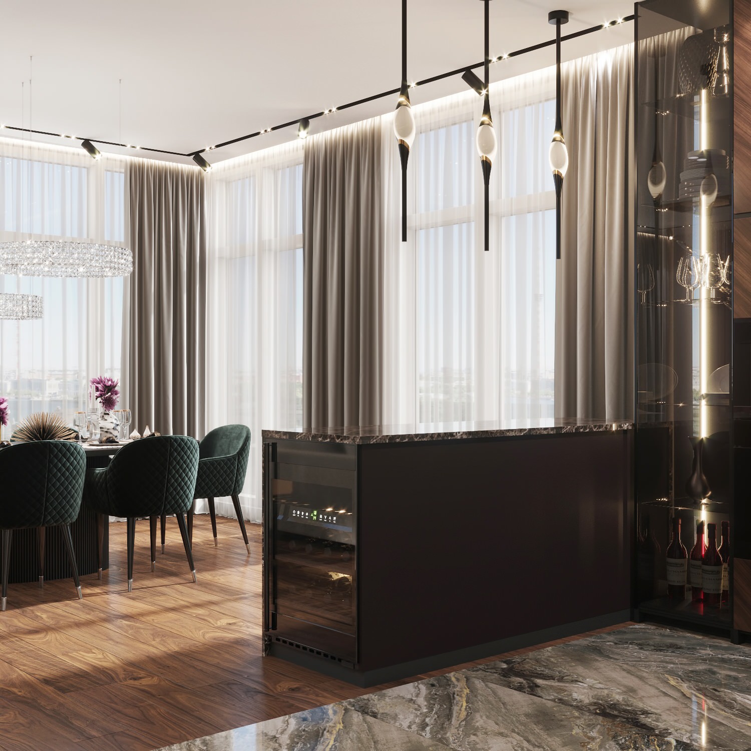 Проект квартиры 200 кв.м. 2021г.