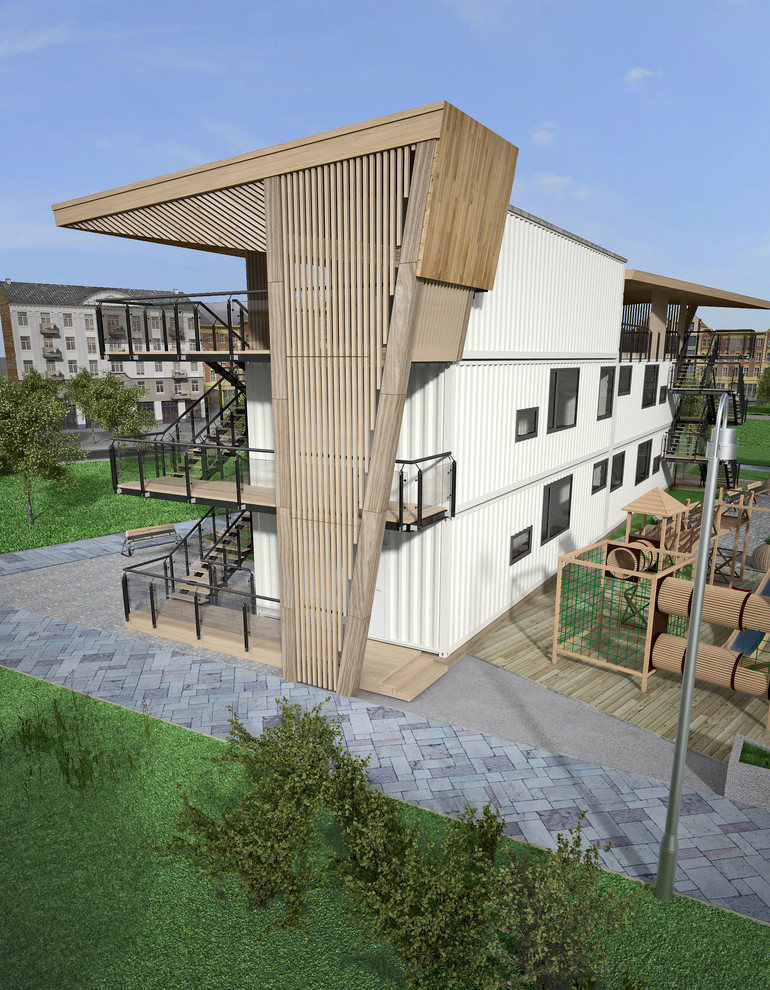 Дом из морских контейнеров