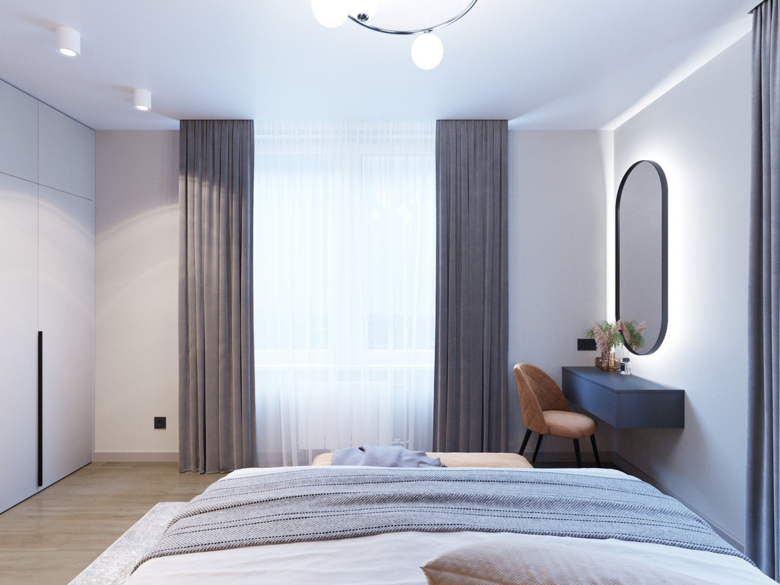 Дизайн-проект 4х комнатной квартиры 81 м2 для многодетной семьи