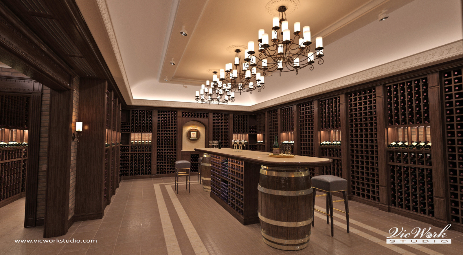 Wine cellar. H Residence interiors