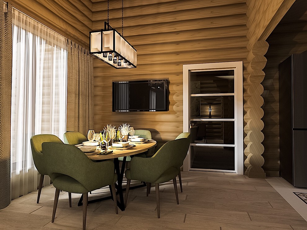 Обложка проекта: Дом из оцилиндрованного бревна 180м.кв.