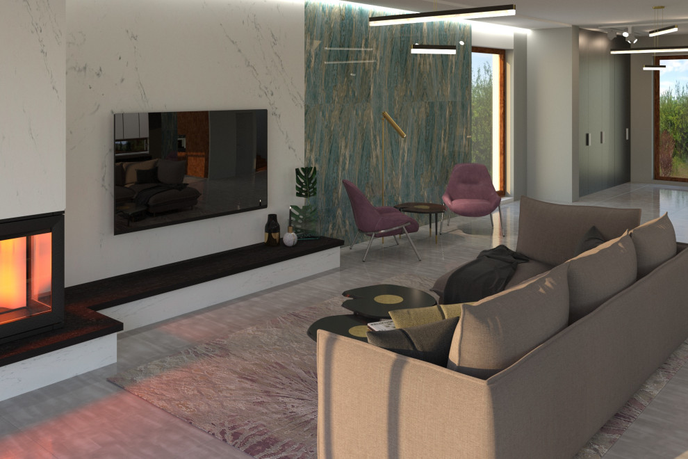 Обложка проекта: Загородный дом площадью 160кв м