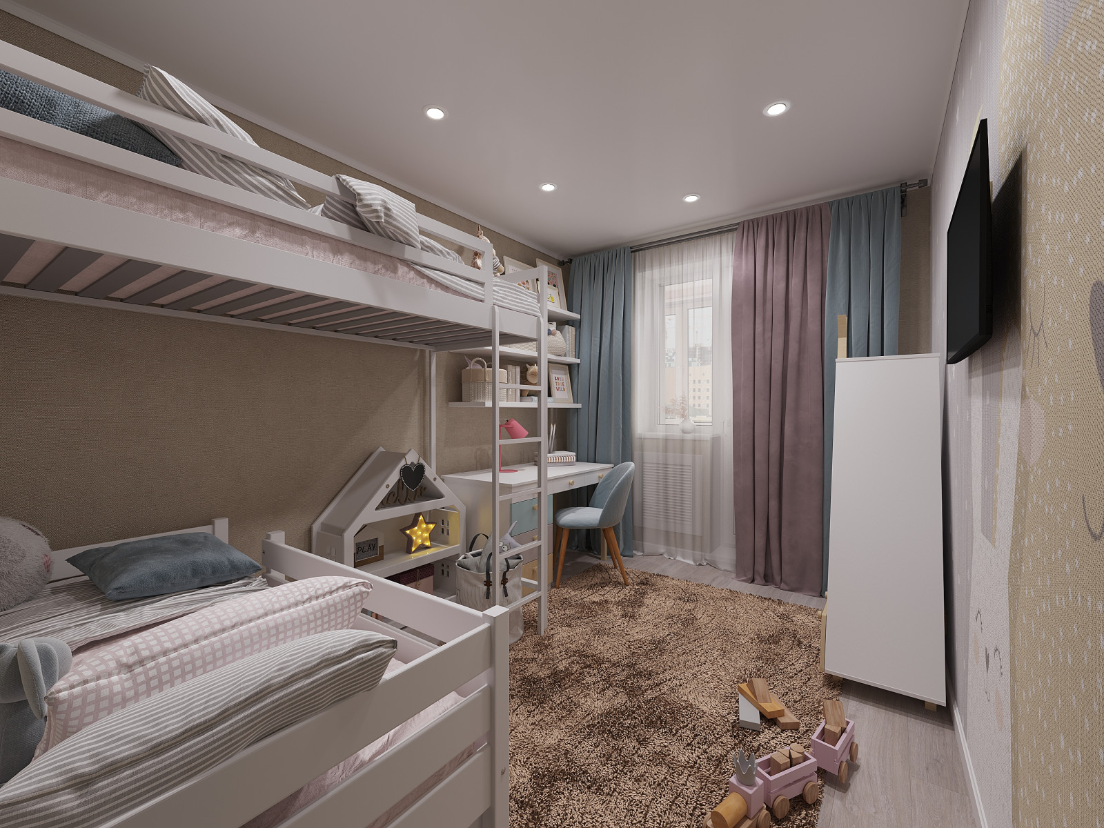 Детская для двоих девочек