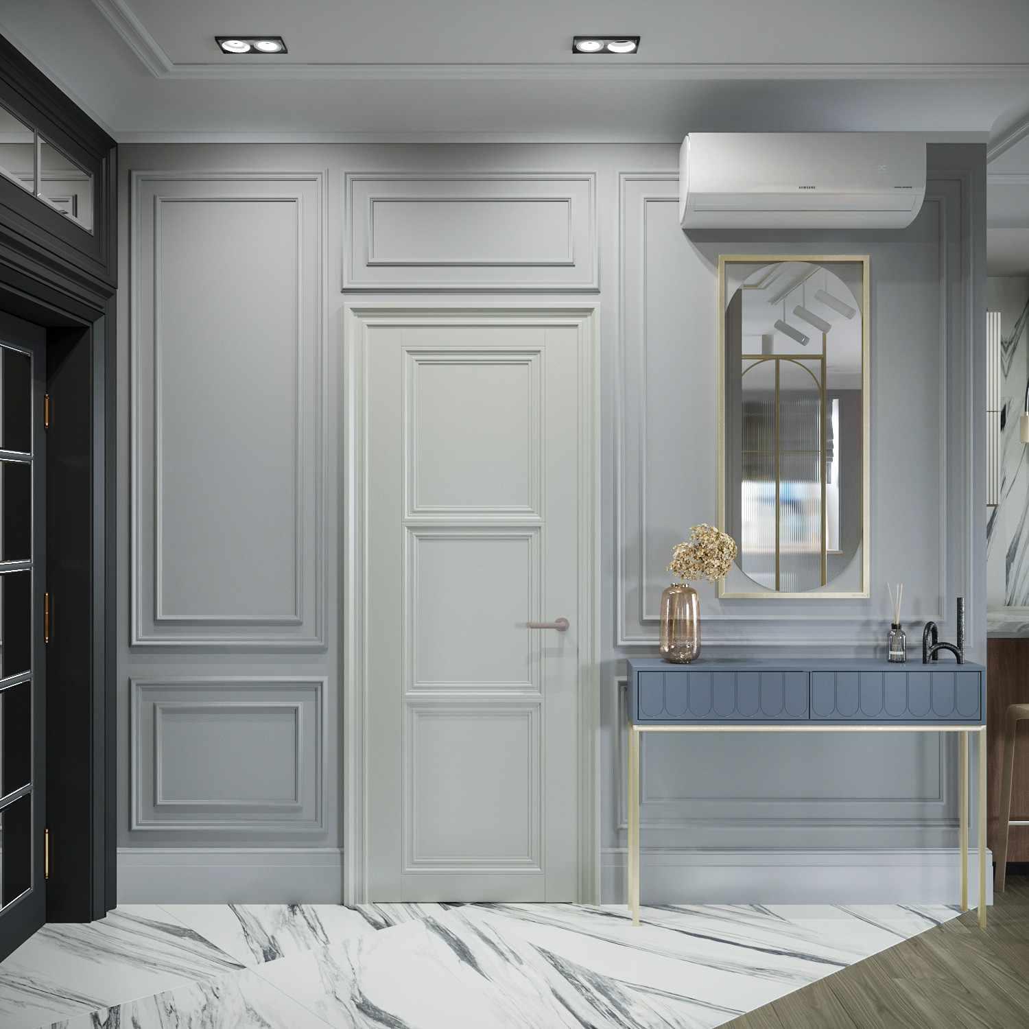 Кухня-гостиная для проекта СТАТУС, ЖК HOME SWEET HOME