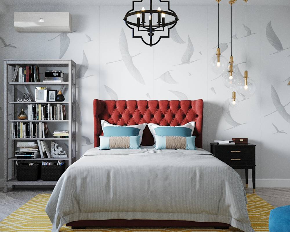 Женственный лофт в ЖК Триколор (визуализация)