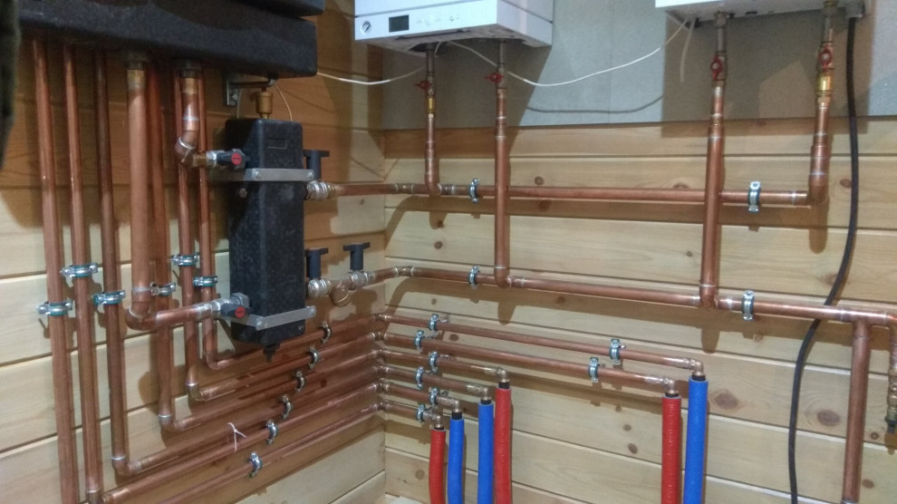 Обложка проекта: Котельная – обвязка медью