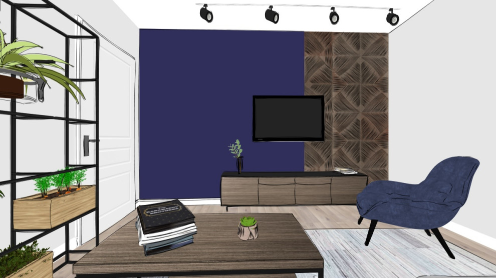 Гостиная (интерьерный скетчинг)