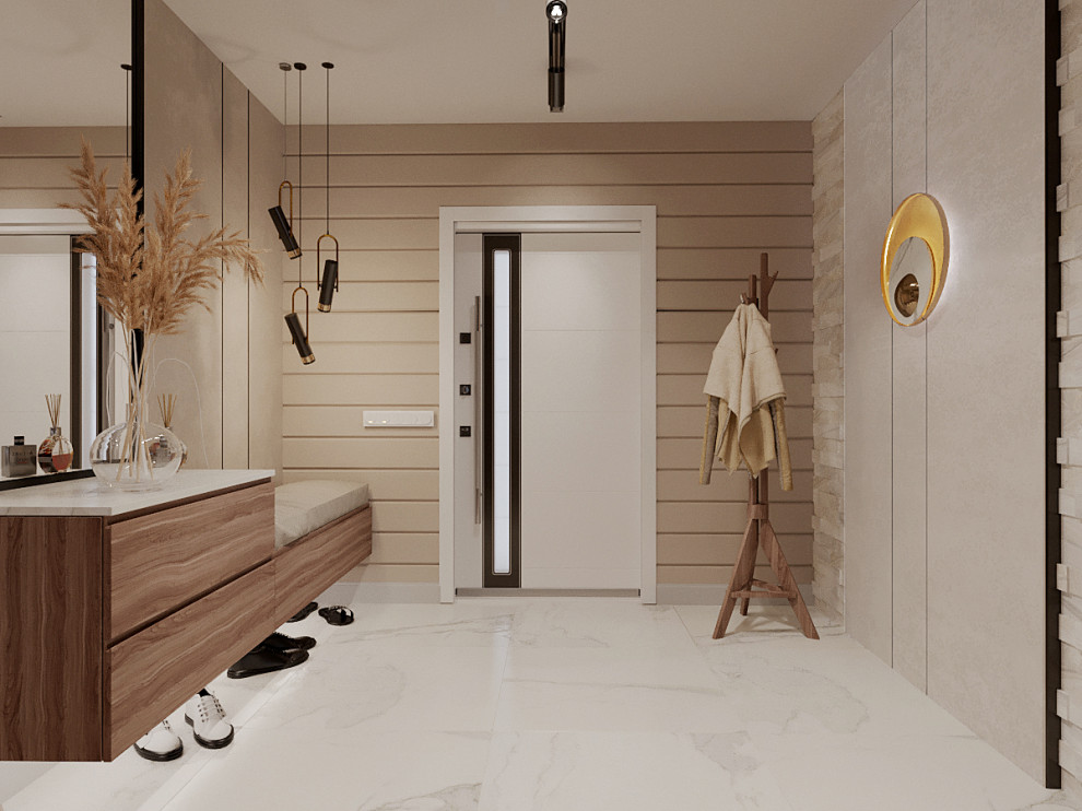 Проект коттеджа  с камином