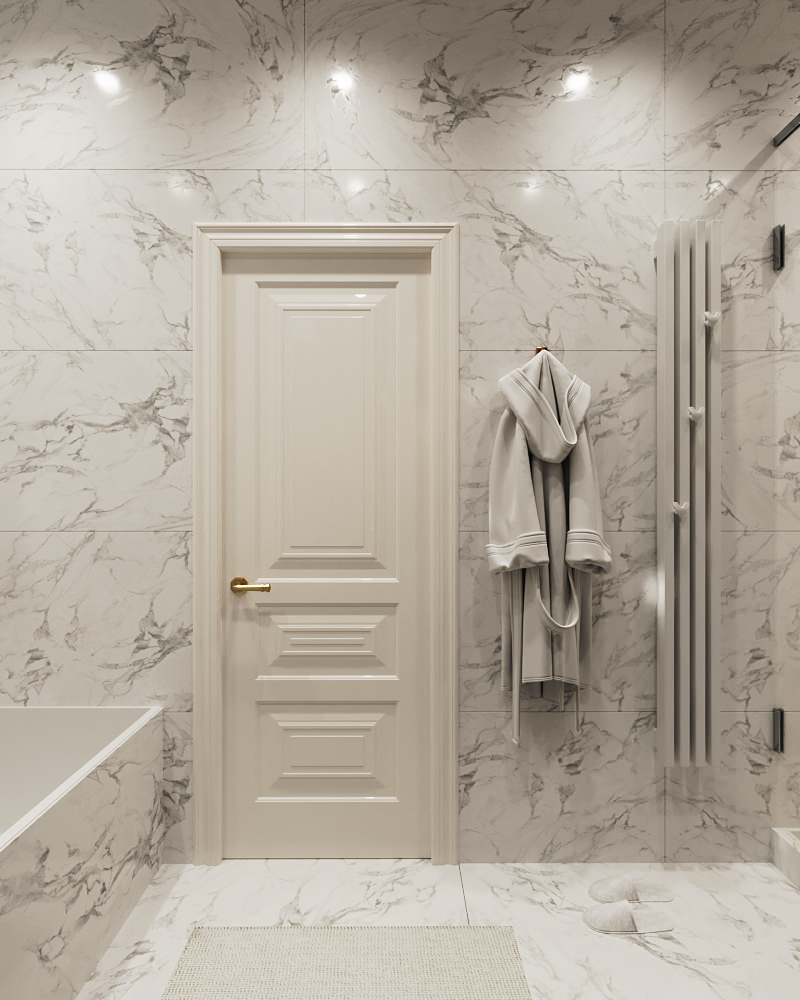 Санузел в современном классическом стиле