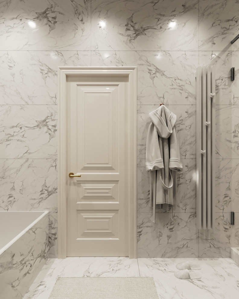 Санузел в современном классическом стиле