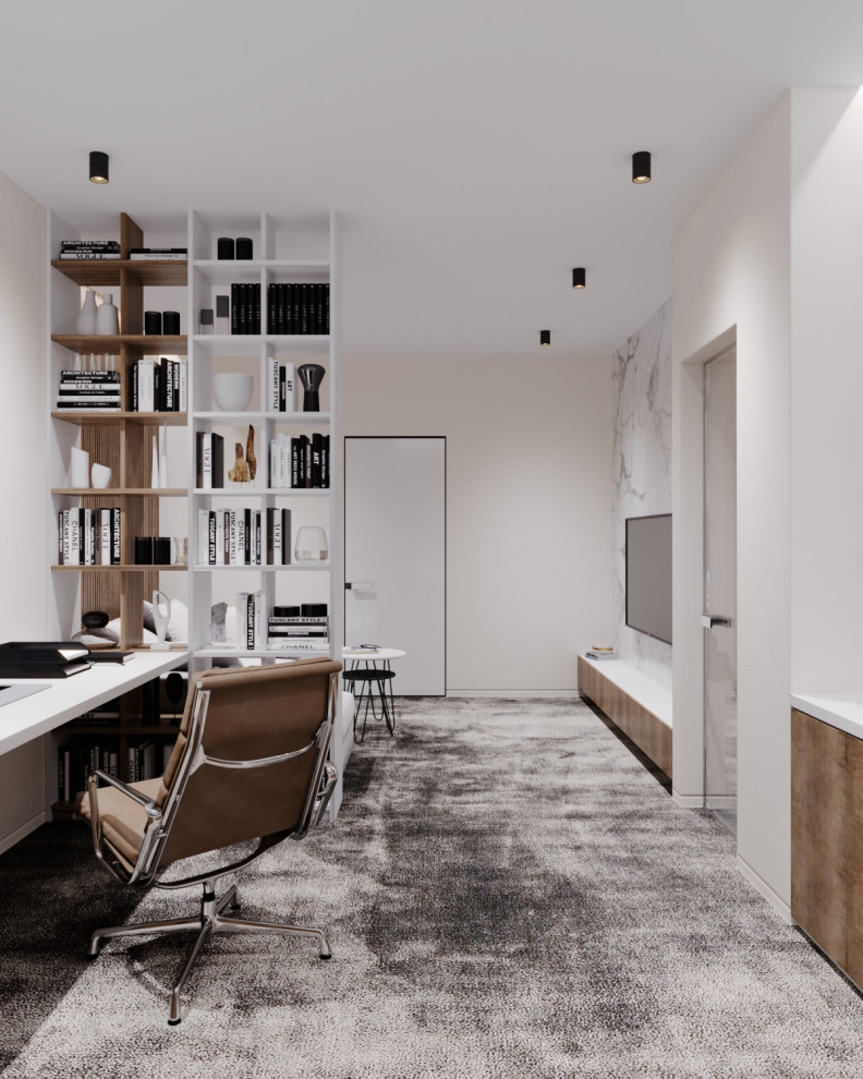 Современный дизайн интерьера трехкомнатной квартиры в Краснодаре