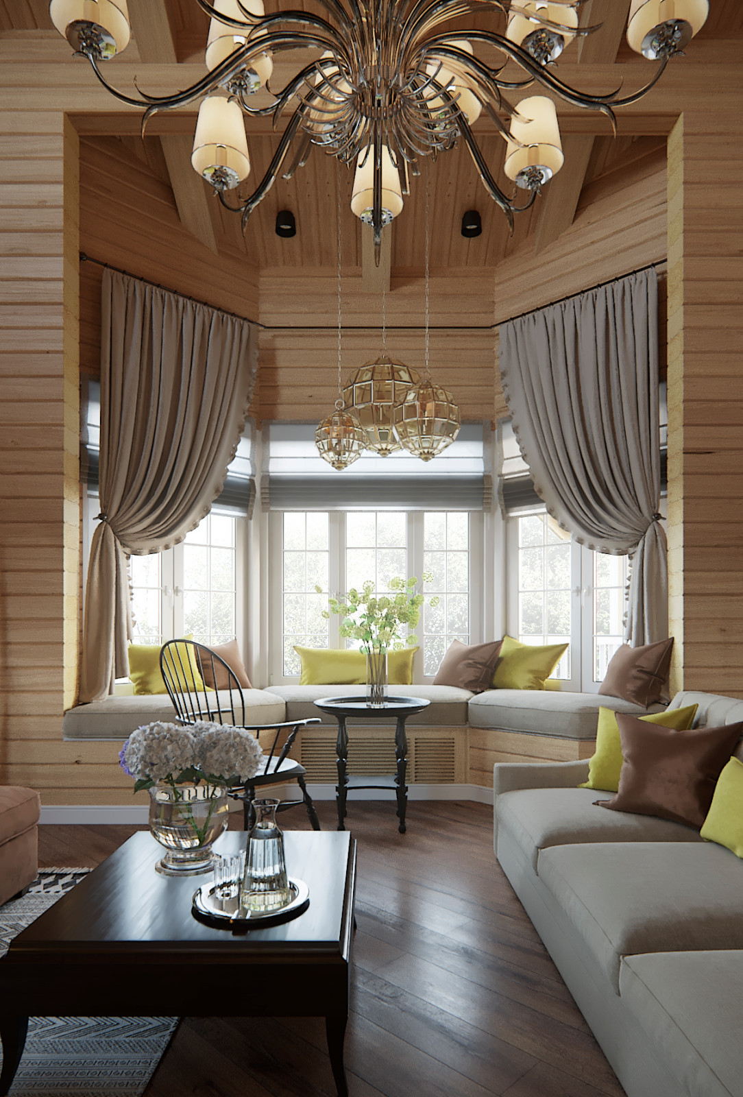 Коттедж из бруса в Москве