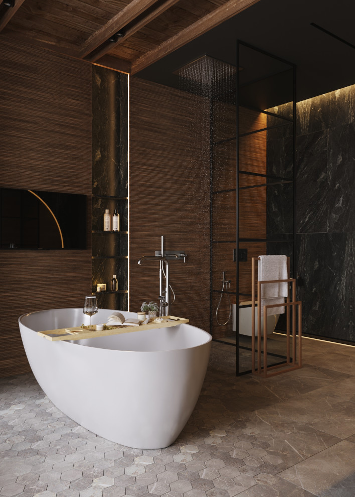 Большой санузел в доме