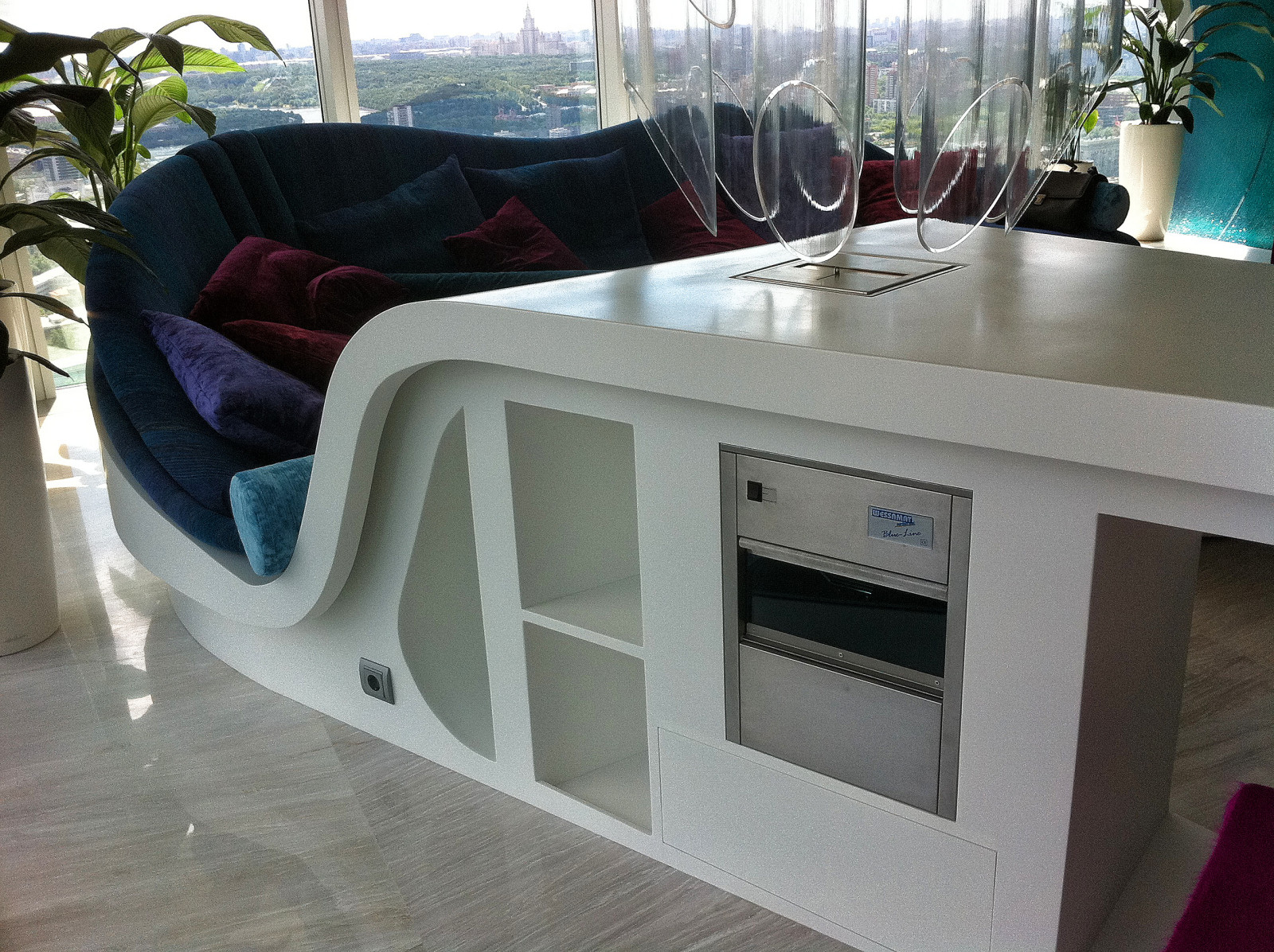 Волна, Corian Glacier White