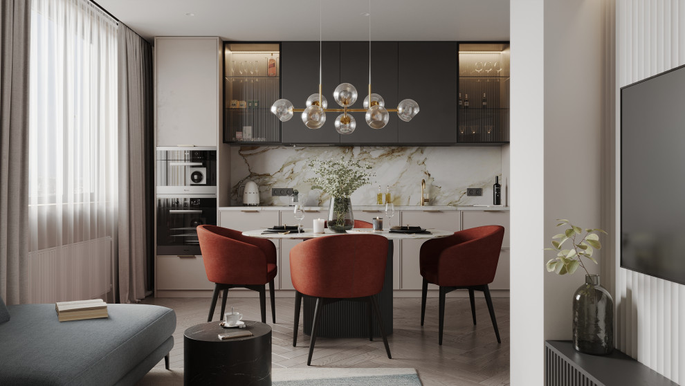 Обложка проекта: Дизайн квартиры в ЖК «Discovery Residence»