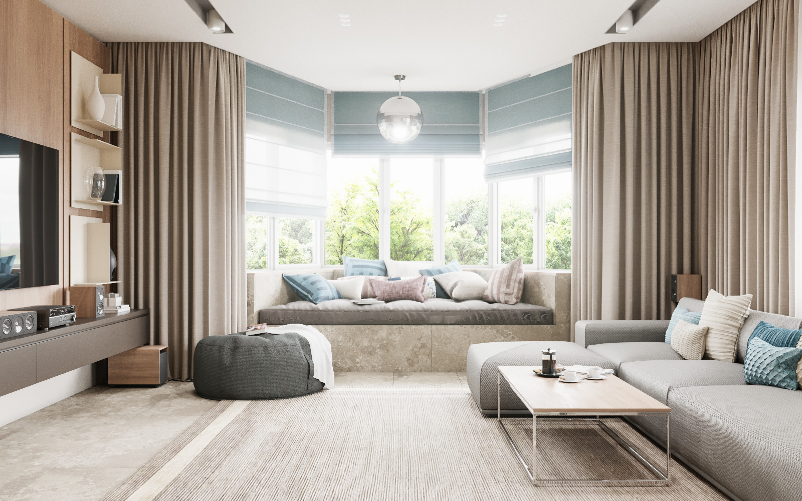 Коттедж с тремя детскими, 224 м2