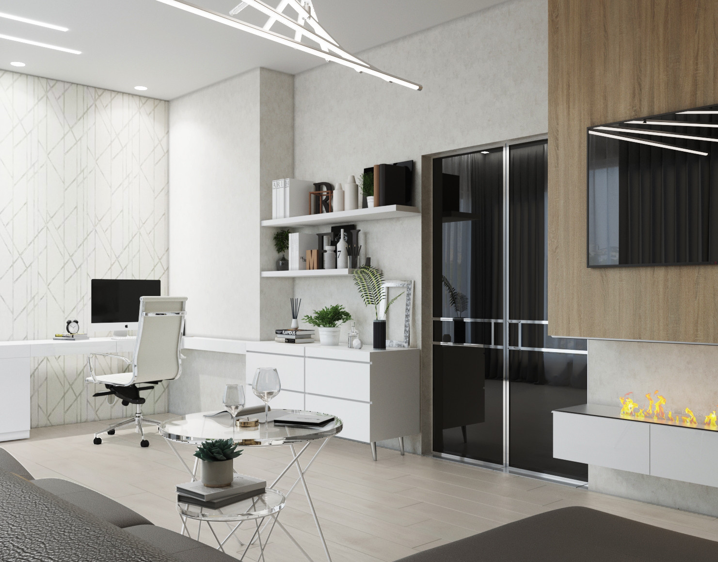 Проект 2-х комнатной квартиры в Апартаментах Лахта Плаза