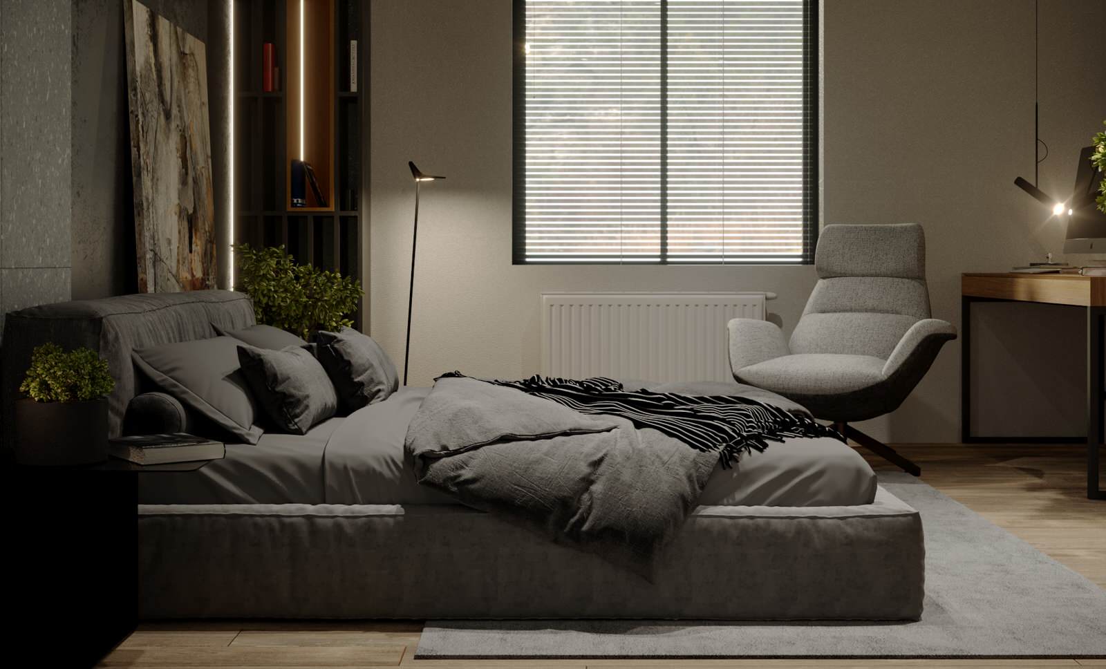 Интерьер Частного дома 110 м2. Современный интерьер для молодой пары