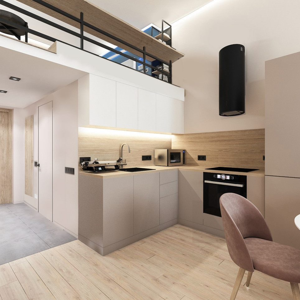 1к квартира с антресолью для молодой пары ЖК Сколково парк