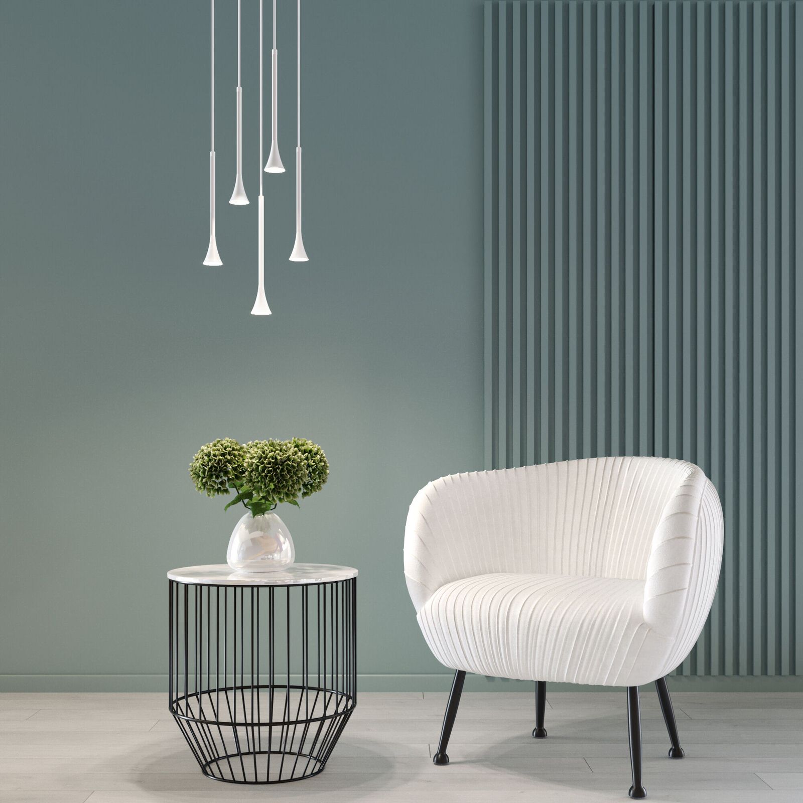 Светильник подвесной светодиодный Hall 5W 4000K белый