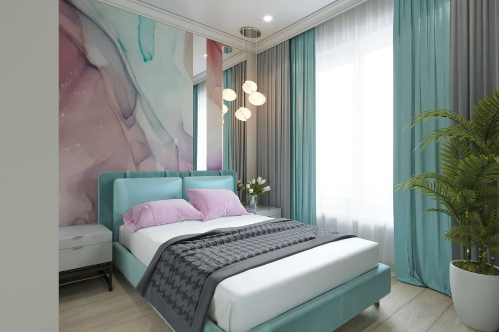 Дизайн и ремонт квартиры в ЖК «Грин Парк» — Бирюзовое настроение