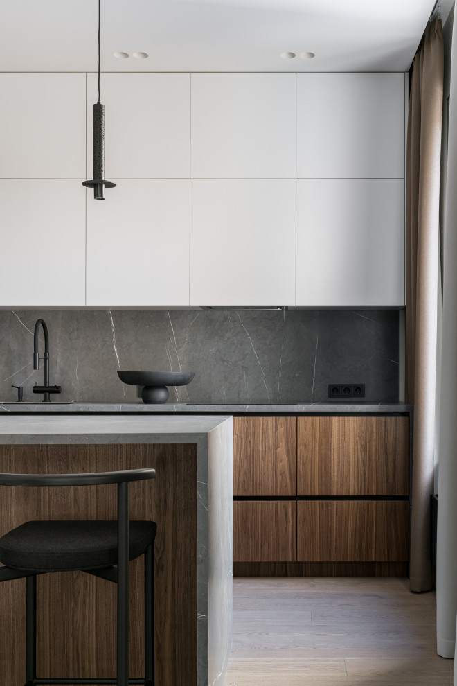 Квартира для активной семьи в минималистичном стиле