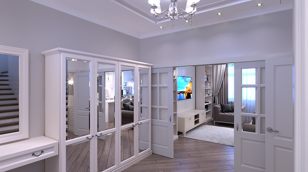 Многоэтажная квартира в Пушкине