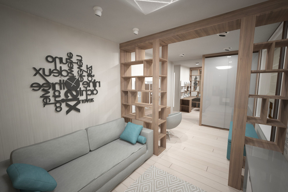 квартира со шпонированными панелями