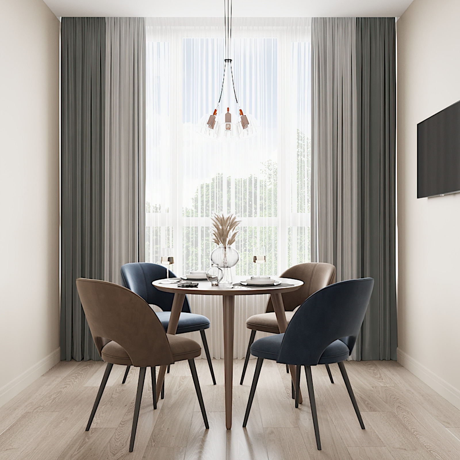 "КВАРТИРА В СИНЕ-ЗЕЛЁНЫХ ТОНАХ"