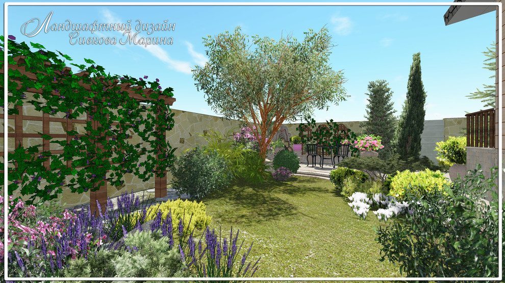 Маленький дворик в средиземноморском стиле